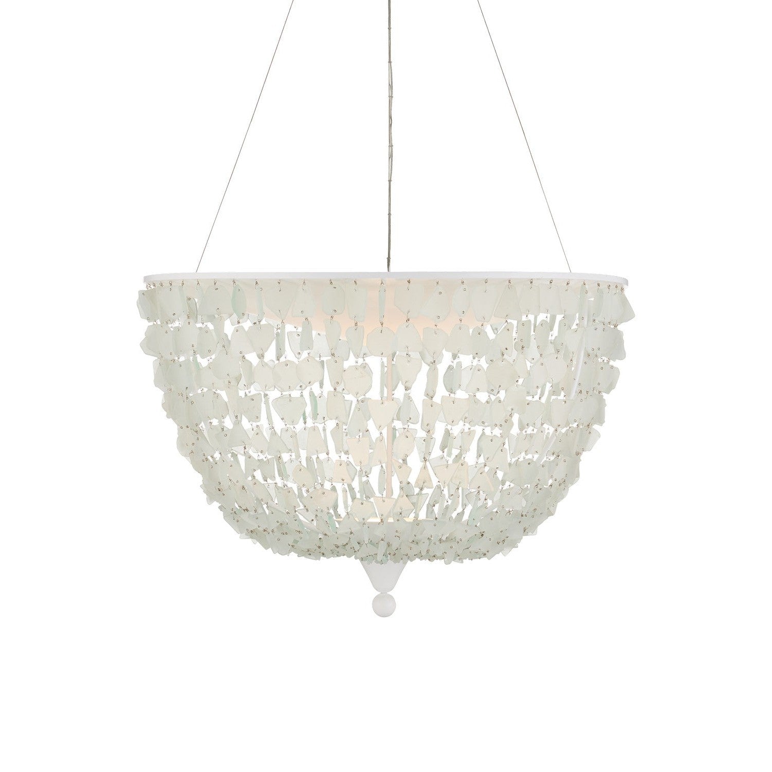 Currey and Company - 9000-1155 - One Light Pendant - Thalassa Pendant - Seaglass/Sugar White