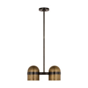Visual Comfort Modern - AKPD33827BDZ/BWB - LED Pendant - Octavia - Blackened Bronze/Bright Worn Brass