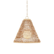Currey and Company - 9000-1166 - One Light Pendant - Pendulum Pendant - Natural/Coco Cream/White