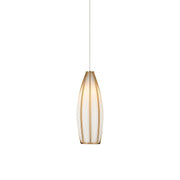 Currey and Company - 9000-1185 - One Light Pendant - Parish Collection - White/Antique Brass