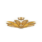 Currey and Company - 9000-1194 - Eight Light Semi-Flush Mount - Stewart Semi-Flush Mount - Gold Leaf
