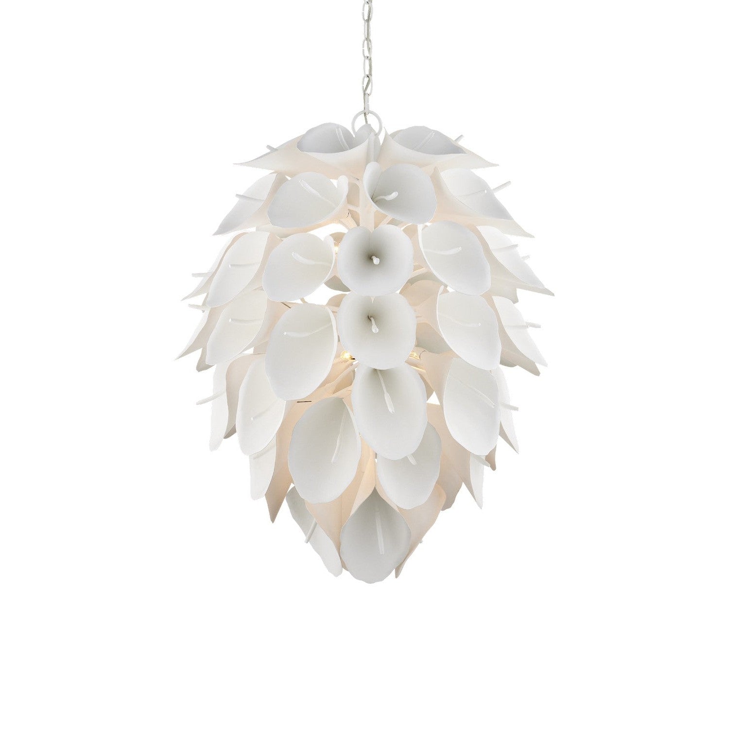 Currey and Company - 9000-1206 - Nine Light Chandelier - Diego Chandelier - Gesso White