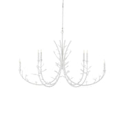 Currey and Company - 9000-1207 - Six Light Chandelier - Twiggy Oval Chandelier - Gesso White