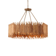 Currey and Company - 9000-1208 - Eight Light Chandelier - Teahouse Collection - Natural/Khaki