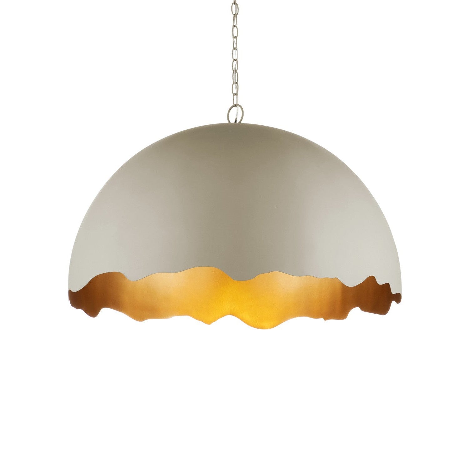 Currey and Company - 9000-1219 - One Light Pendant - Tamago Pendant - Smoky Olive/Contemporary Gold