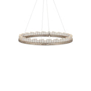 Currey and Company - 9000-1220 - One Light Chandelier - Pleiades Collection - Contemporary Silver Leaf/Contemporary Silver/Clear