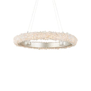Currey and Company - 9000-1222 - One Light Chandelier - Iconoclast Collection - Contemporary Silver Leaf/Contemporary Silver/Natural