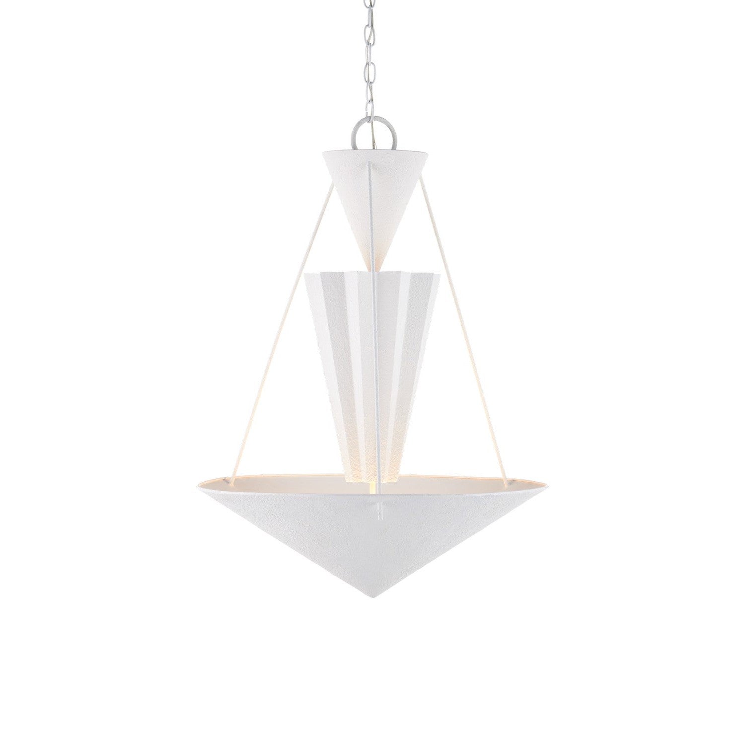 Currey and Company - 9000-1223 - One Light Chandelier - Empyrean Collection - Yeso Blanco