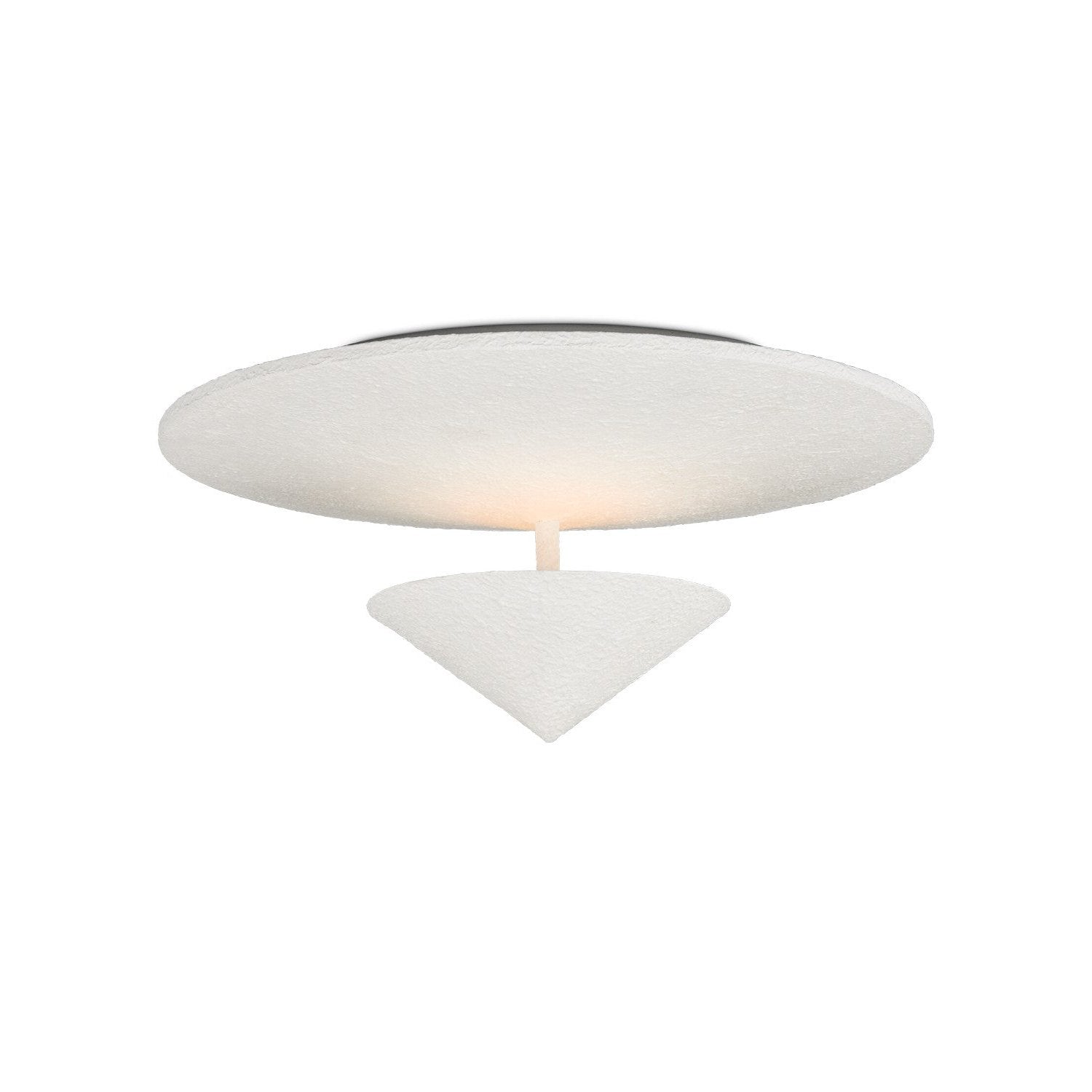 Currey and Company - 9999-0075 - One Light Flush Mount - Empyrean Collection - Yeso Blanco
