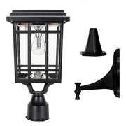 Gama Sonic - 115B50033 - Bulb Solar Light - Wall/Pier - Black