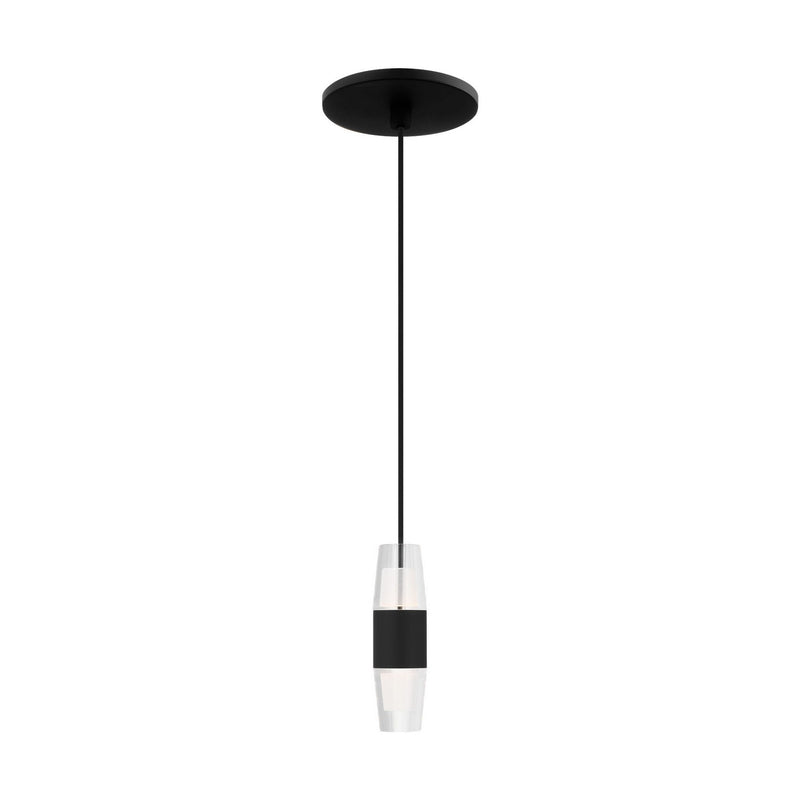 Visual Comfort Modern - SLPD38127B - LED Pendant - Lassell - Nightshade Black