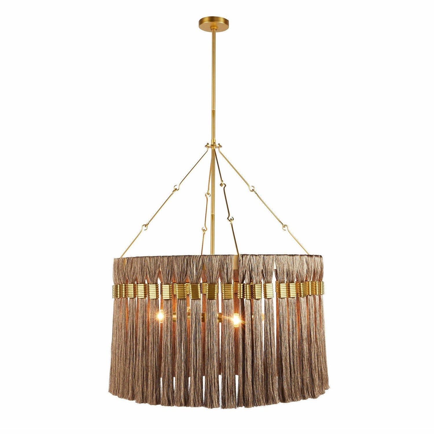 Arteriors - DMC24 - Four Light Chandelier - Dutchess - Gold and Gray/Antique Brass