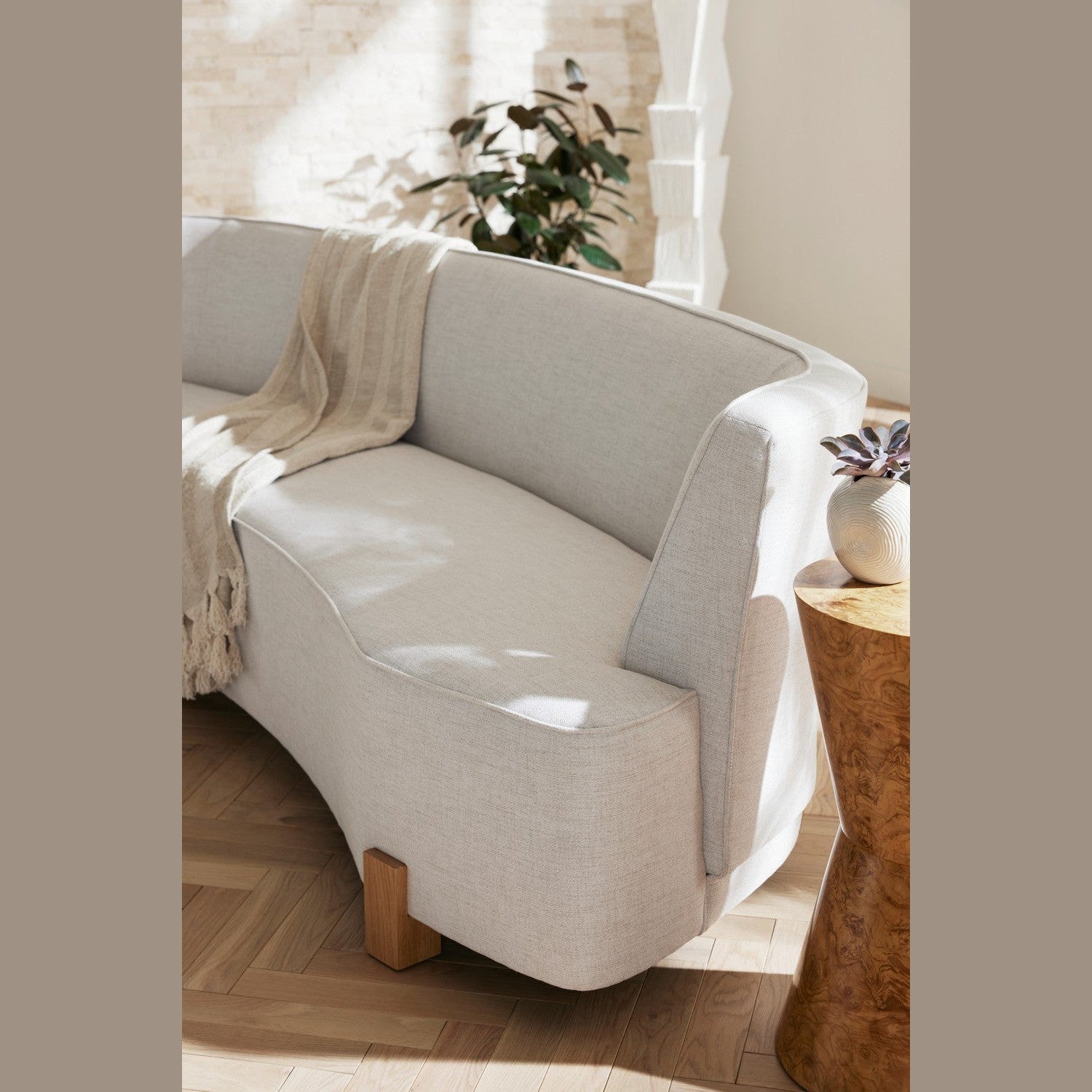 Arteriors - FFU06 - Sofa - Claude - Heron/White Oyster