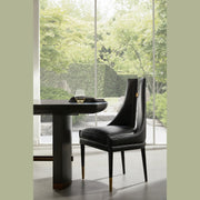 Arteriors - FRI16 - Dining Chair - Crowley - Black/Ebony/Antique Brass