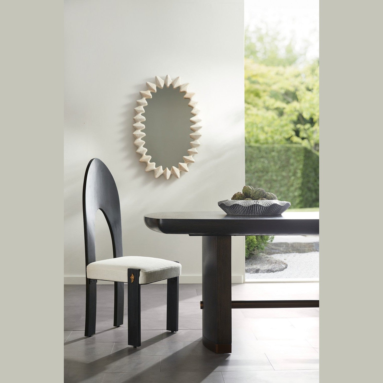 Arteriors - FRI17 - Dining Chair - Durango - Chantilly Texture/Ebony