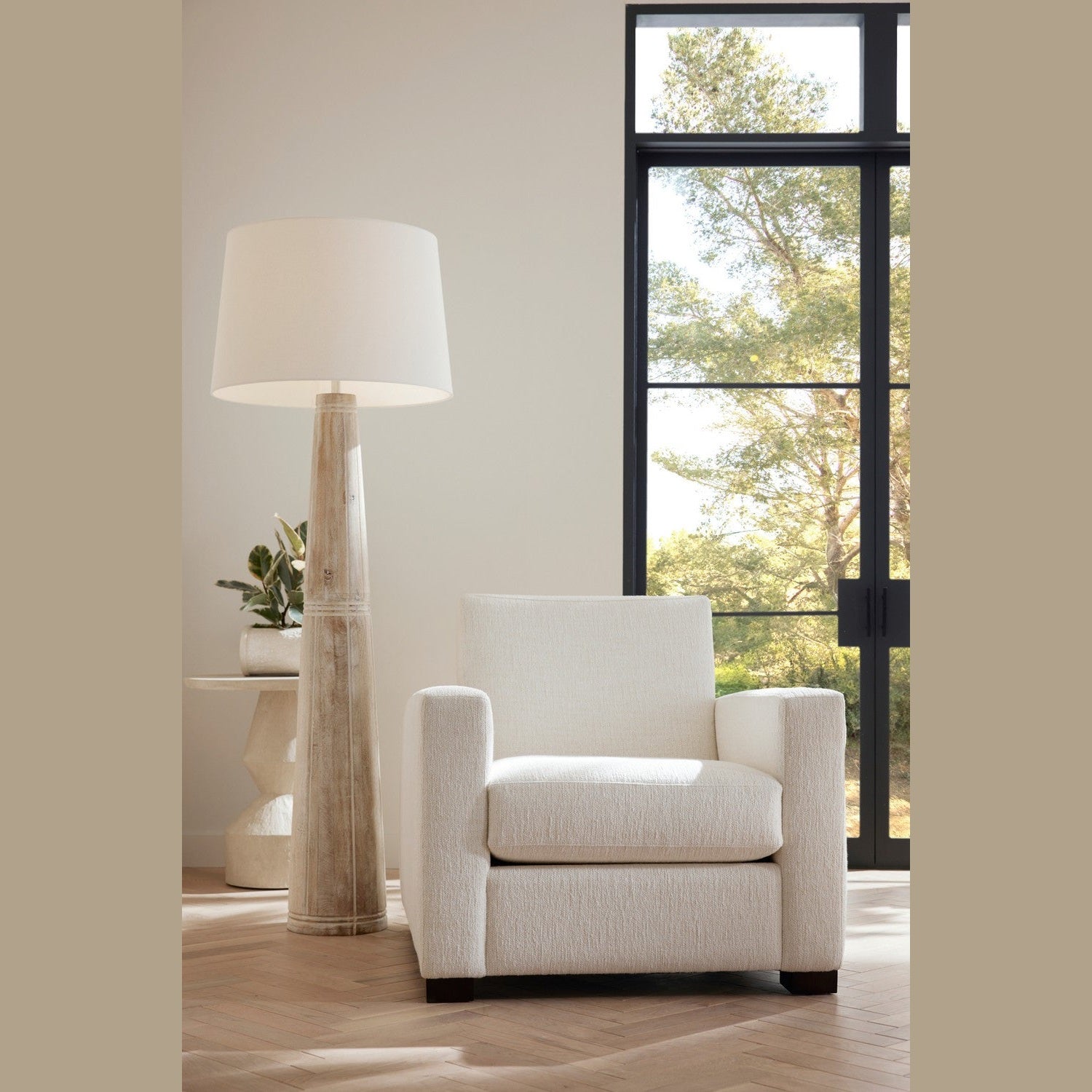 Arteriors - FRU07 - Chair - Dodson - Cloud/Grey Ash