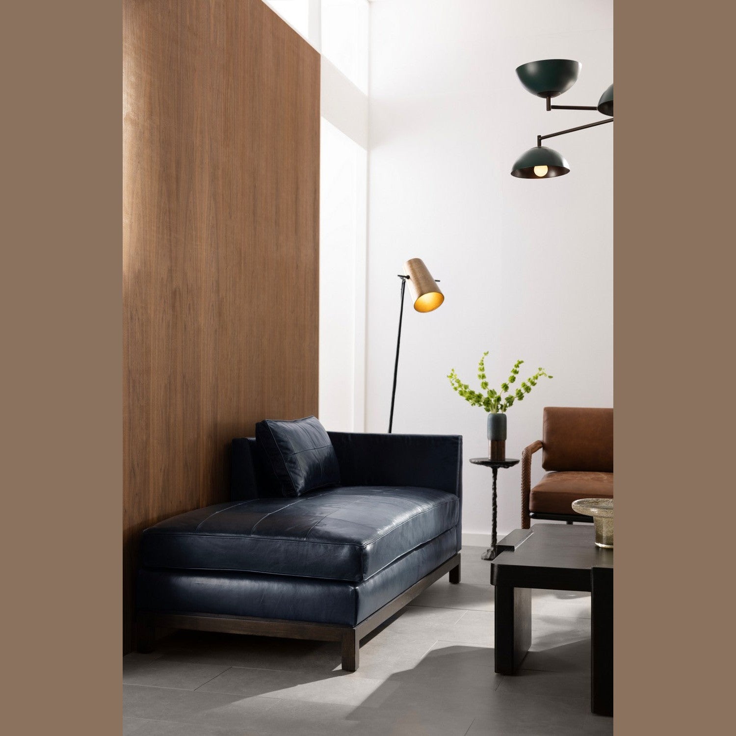 Arteriors - FTU04 - Chaise - Edmond - Ink/Grey Ash