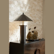 Arteriors - PTI12 - Two Light Table Lamp - Cantrell - Graphite/Antique Brass/Graphite/Gold Leaf