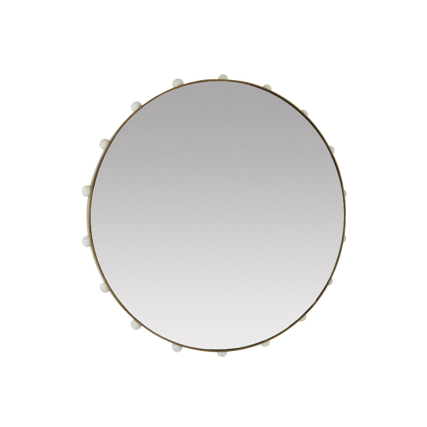 Arteriors - WMI40 - Mirror - Estera - Antique Brass/White/Plain