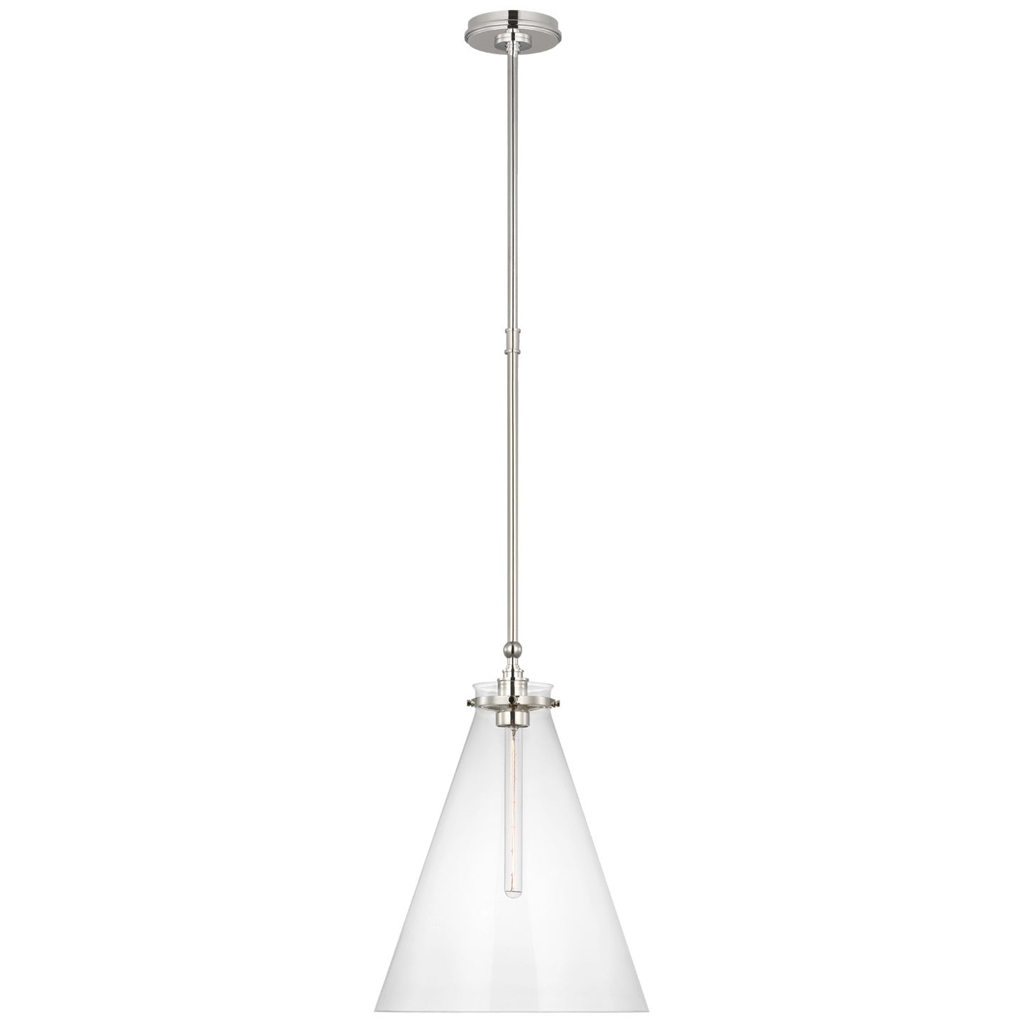 Visual Comfort Signature - CHC 5532PN-CG - LED Pendant - Parkington - Polished Nickel