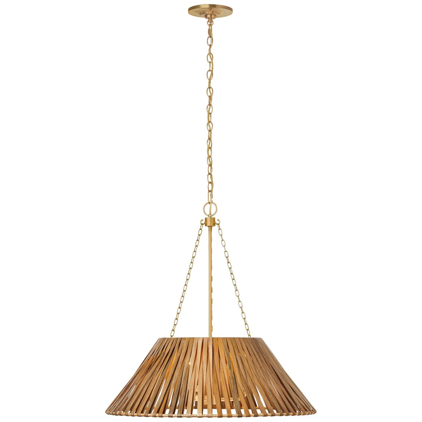 Visual Comfort Signature - MF 5031SB-NTW - LED Pendant - CORINNE - Soft Brass