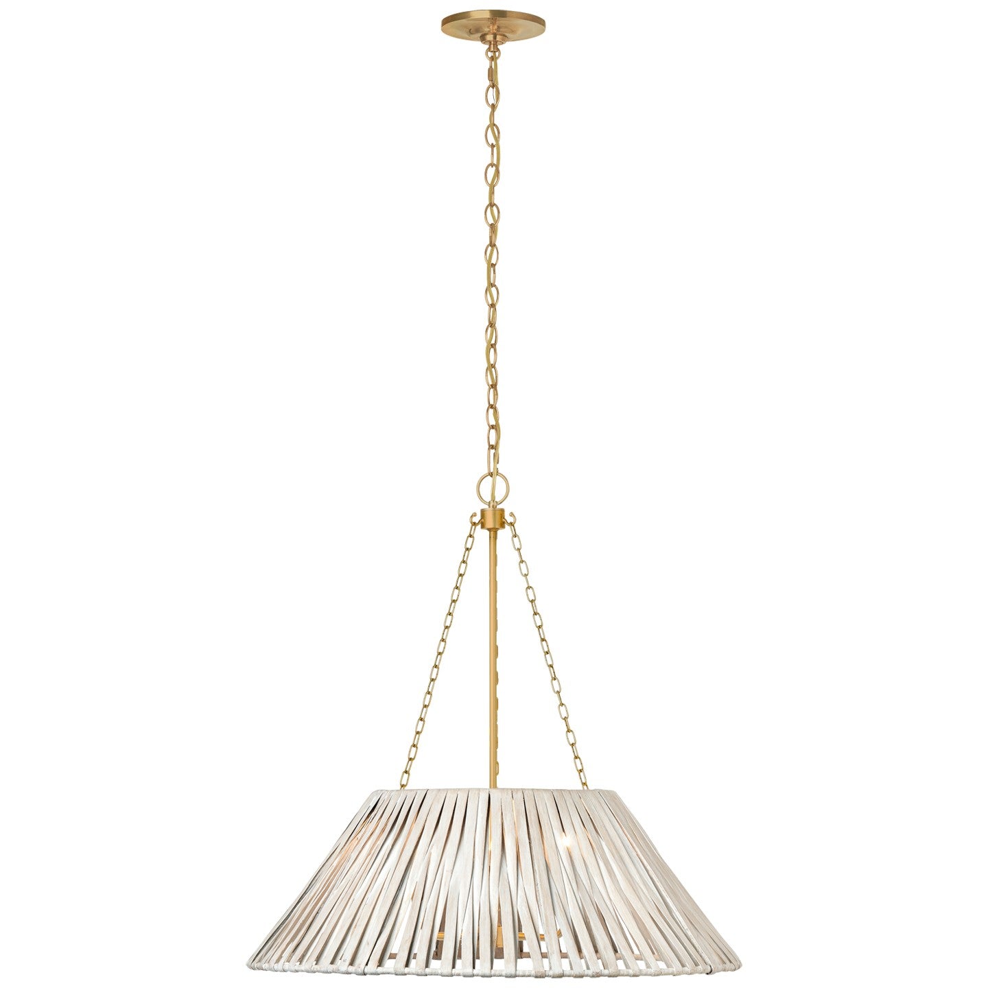 Visual Comfort Signature - MF 5031SB-WW - LED Pendant - CORINNE - Soft Brass