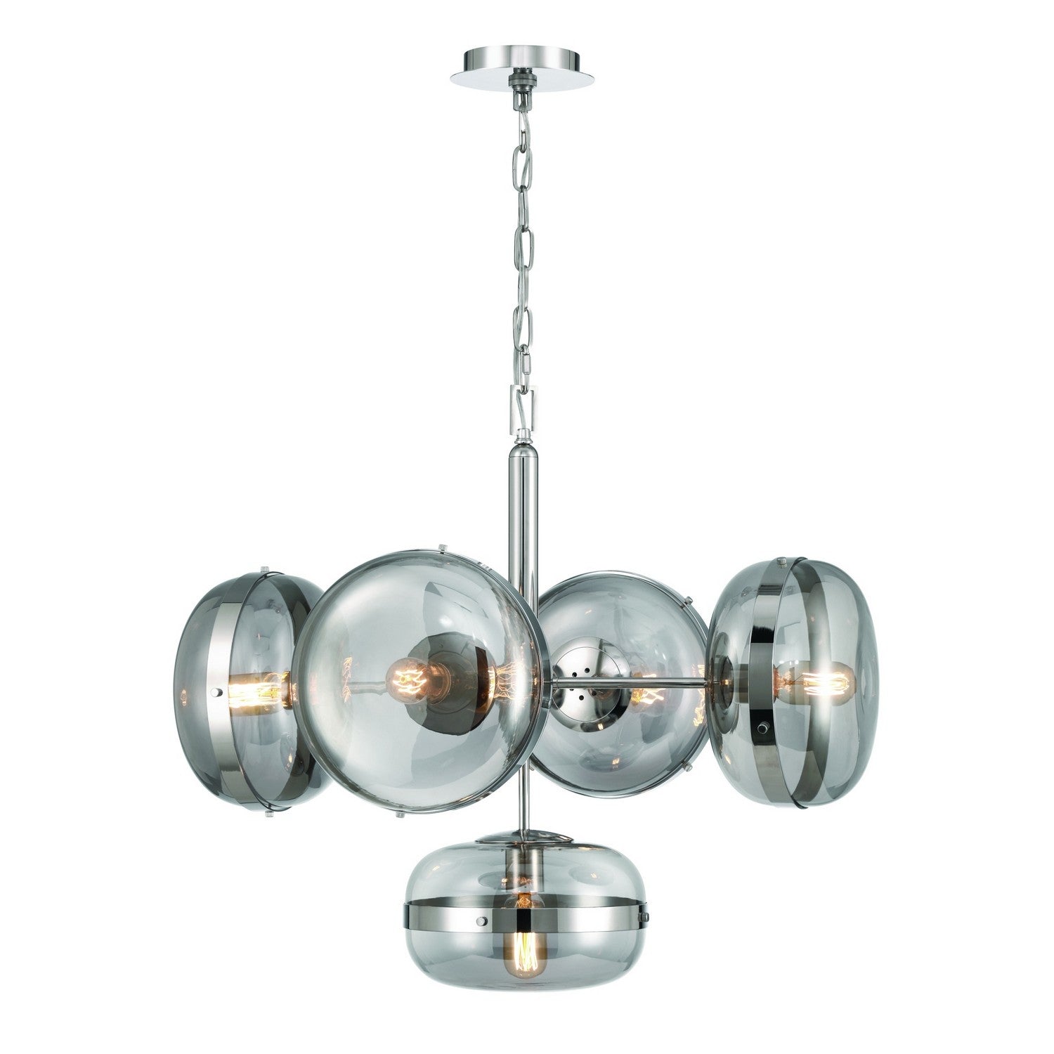 Eurofase - 38129-025 - Five Light Chandelier - Nottingham - Polished Nickel