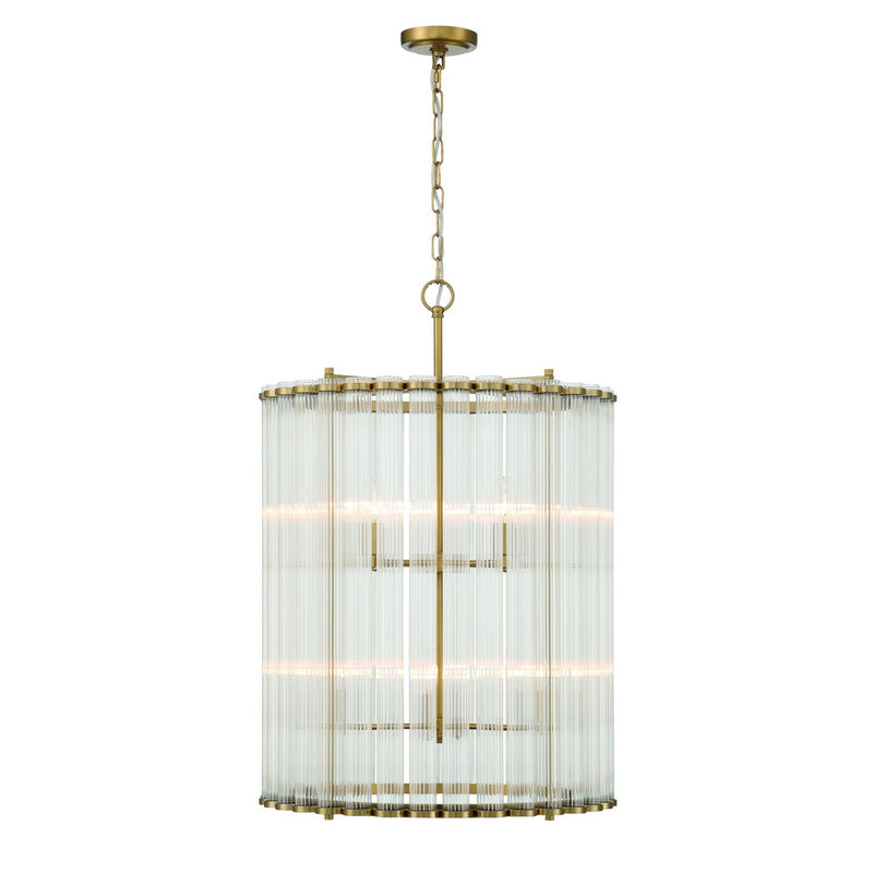 Eurofase - 47238-015 - Eight Light Pendant - Glasbury - Gold