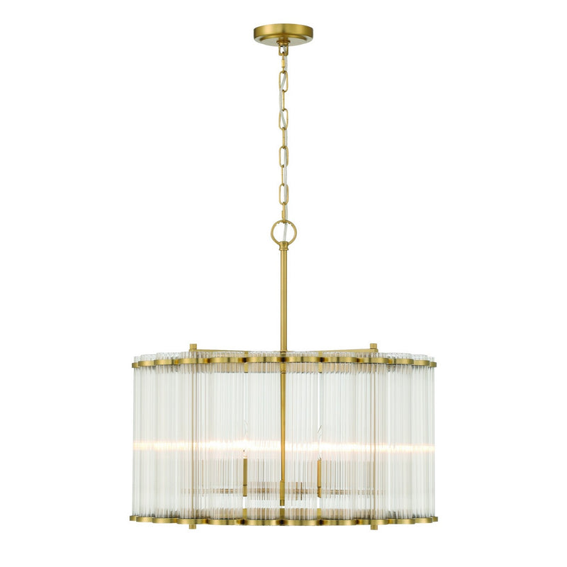 Eurofase - 47239-012 - Six Light Pendant - Glasbury - Gold