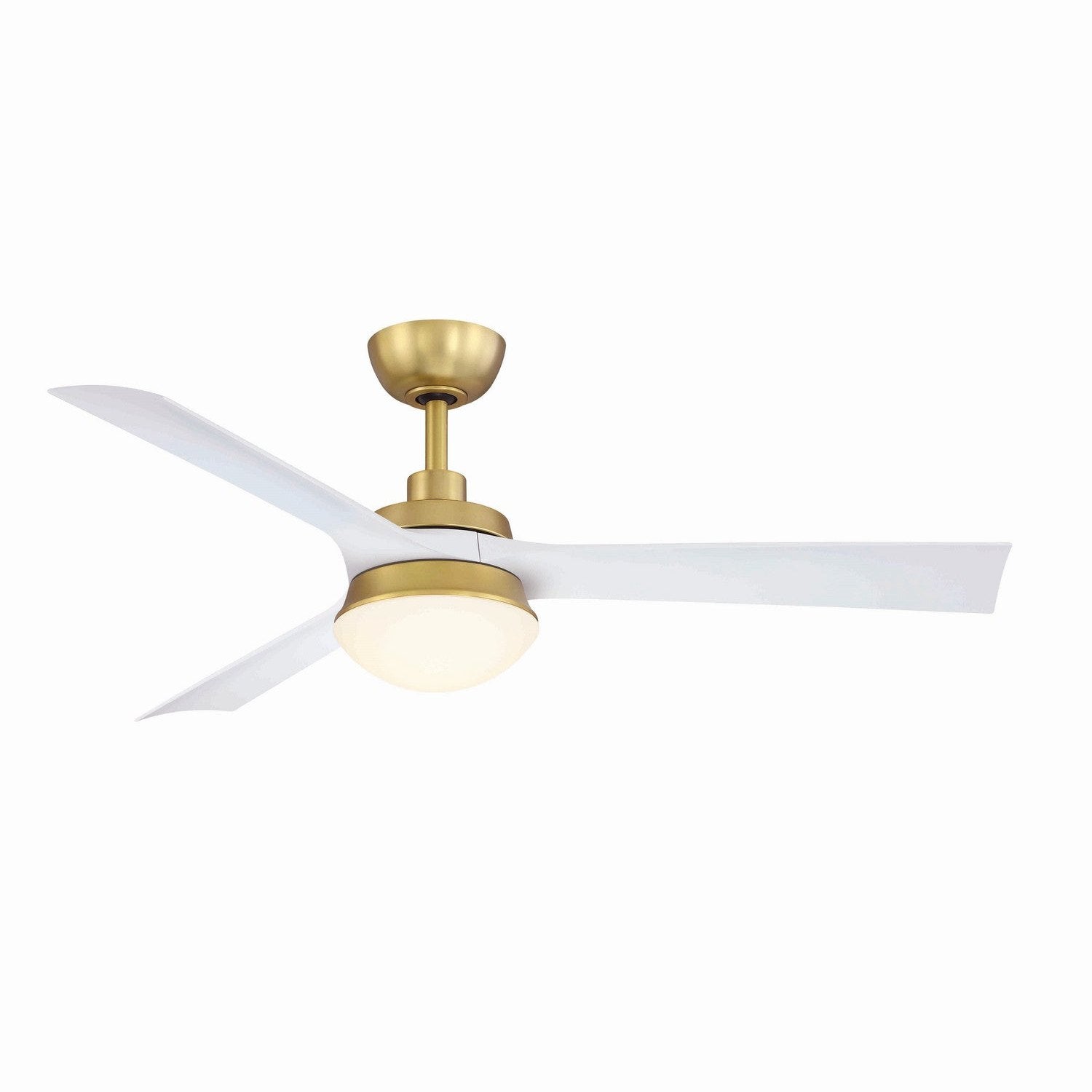 Fanimation - FP6807BSMW - 52"Ceiling Fan - Barlow - Brushed Satin Brass