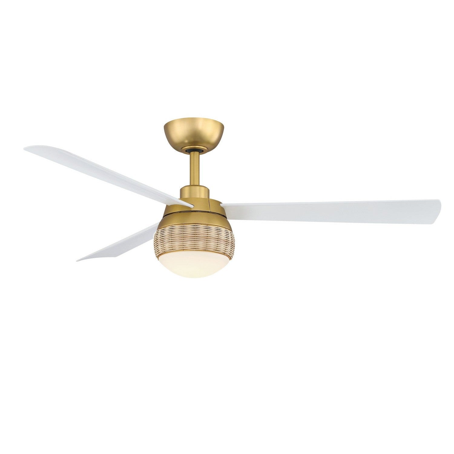 Fanimation - FP6837BSMW - 52"Ceiling Fan - Paget - Brushed Satin Brass