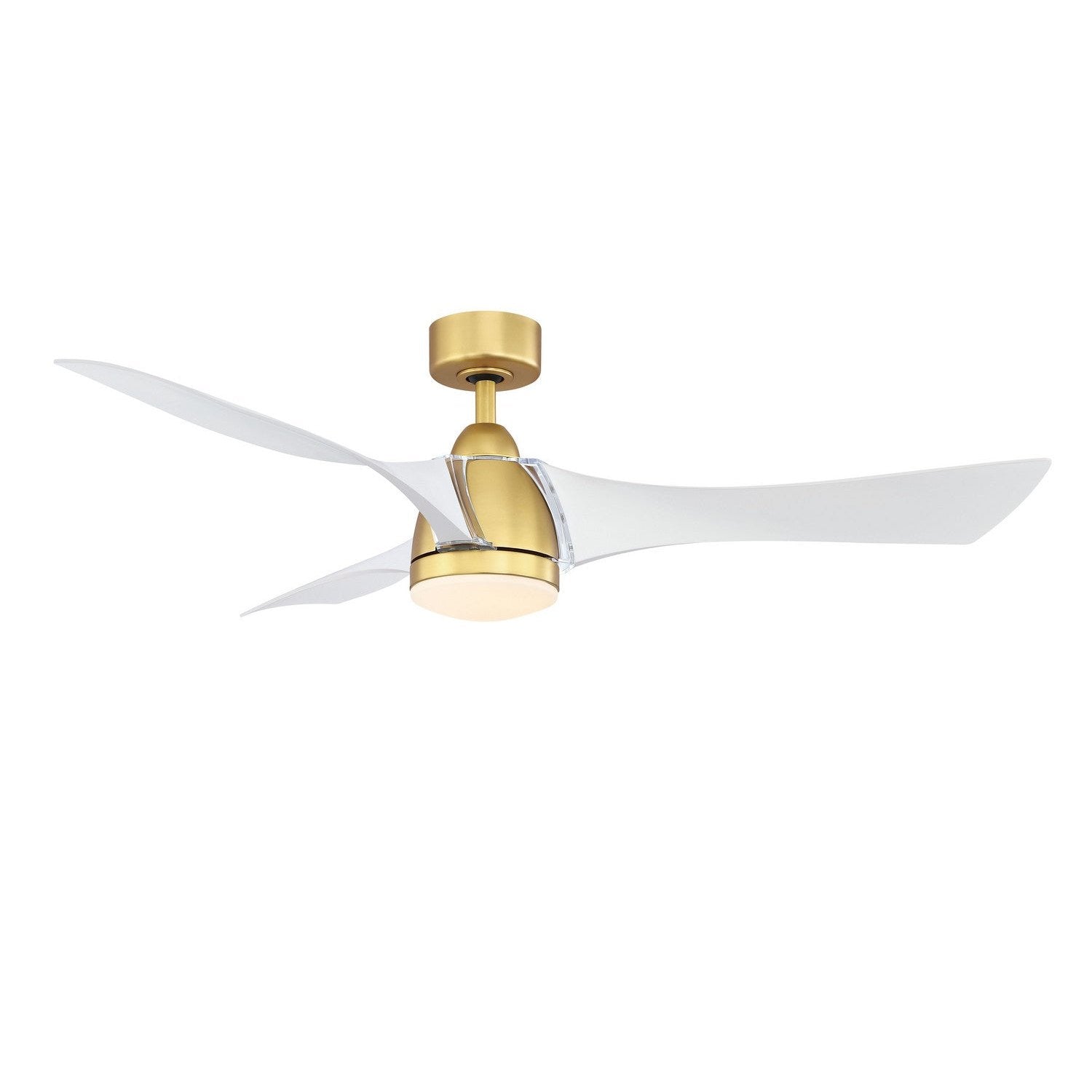 Fanimation - FPD6858BSMW - 56"Ceiling Fan - Klear - Brushed Satin Brass