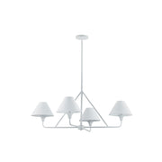 Forty West - 10309 - Four Light Chandelier - Daisy - White