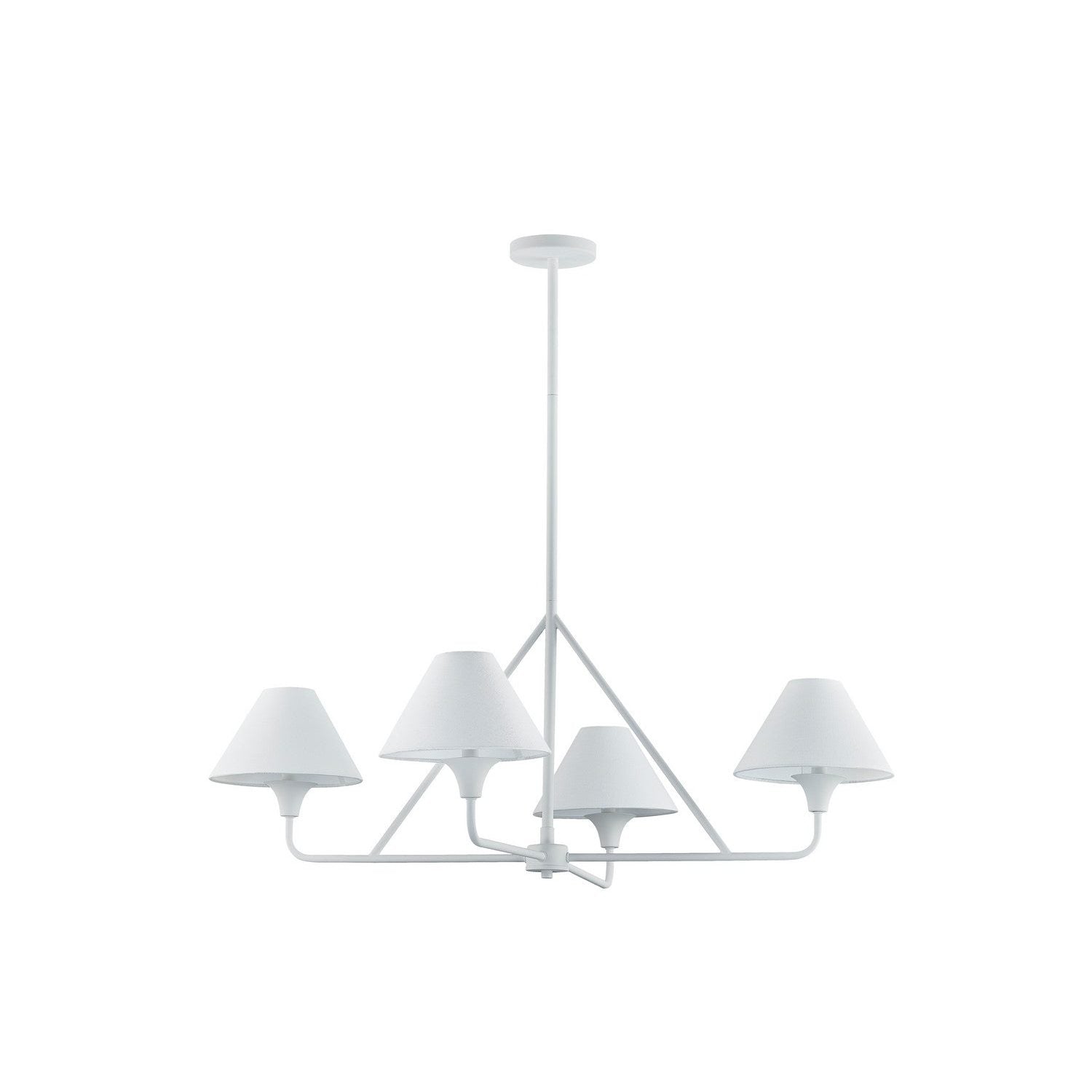 Forty West - 10309 - Four Light Chandelier - Daisy - White