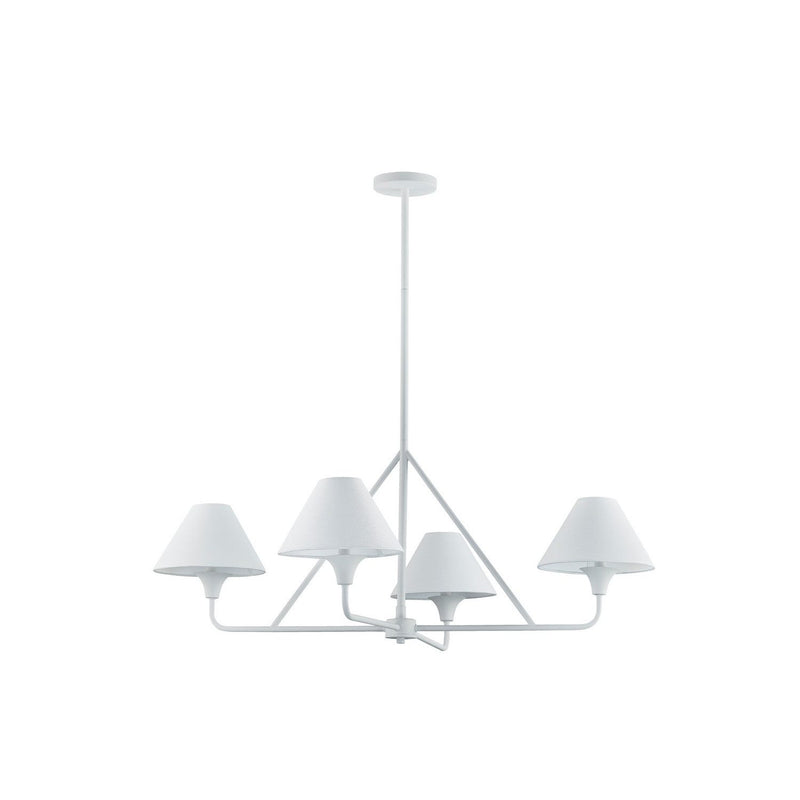 Forty West - 10309 - Four Light Chandelier - Daisy - White