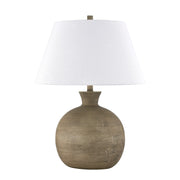 Forty West - 70962 - One Light Table Lamp - Angela - Faux Wood Brown w/ Gray Undertones