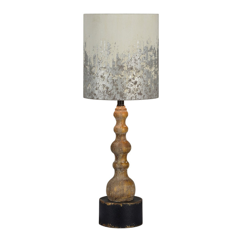 Forty West - 710148 - One Light Table Lamp - Knight - Brown/Distressed Black/Silver/Cottage White