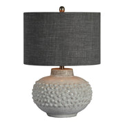 Forty West - 710152 - One Light Table Lamp - Scarlett - Crackled Off-White