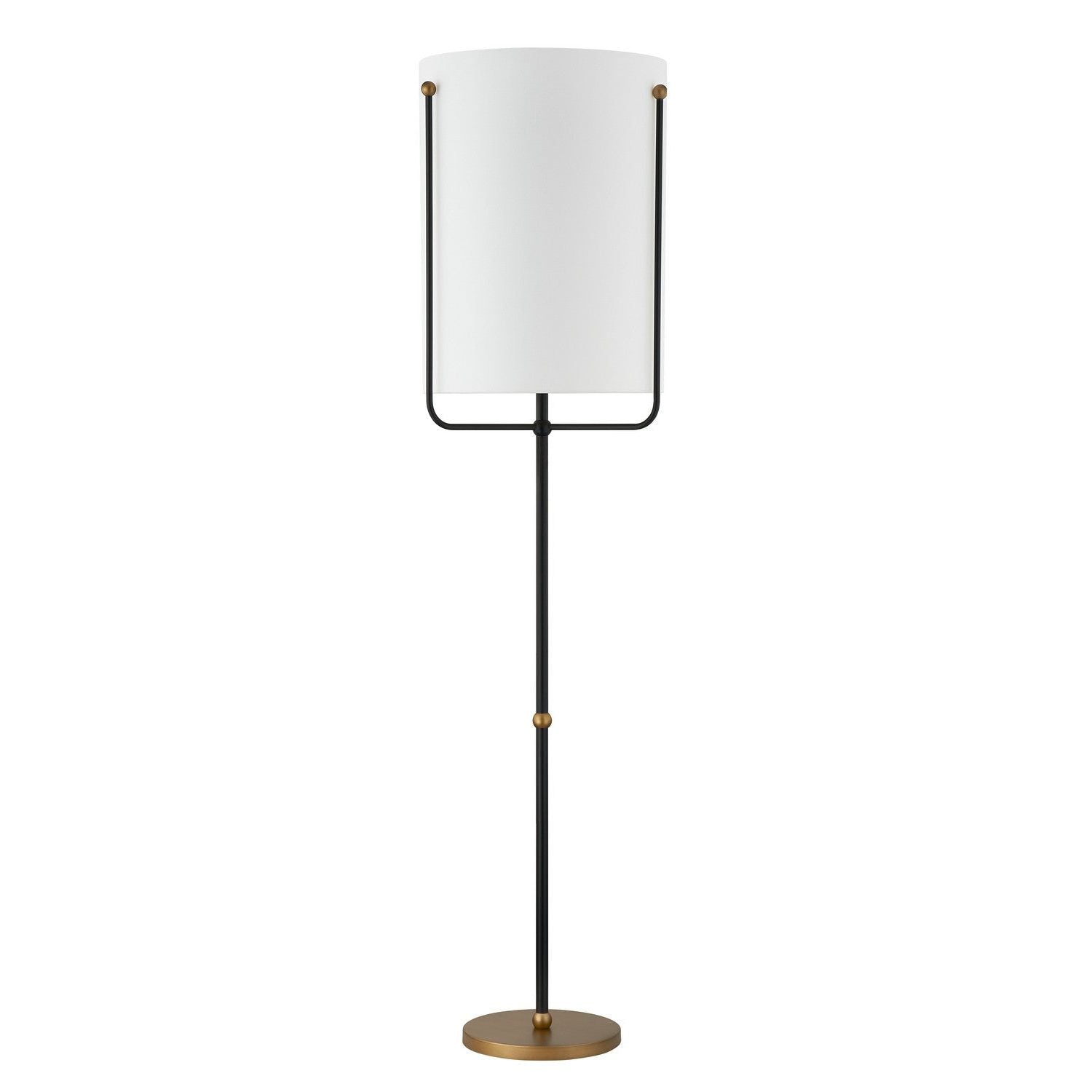 Forty West - 712019 - One Light Floor Lamp - Lennon - Black/Gold