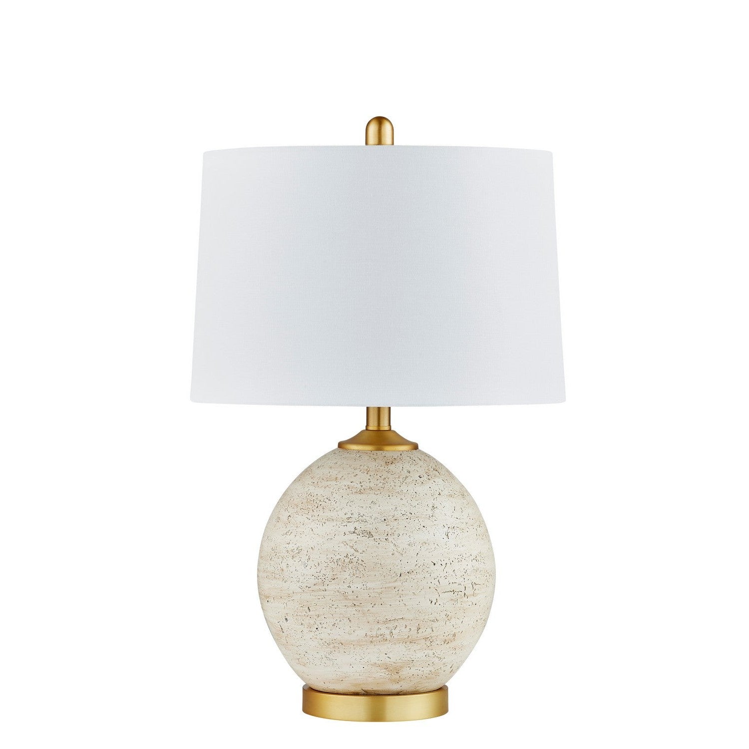 Forty West - 725122 - One Light Table Lamp - Estell - Beige Wash Travertine Look