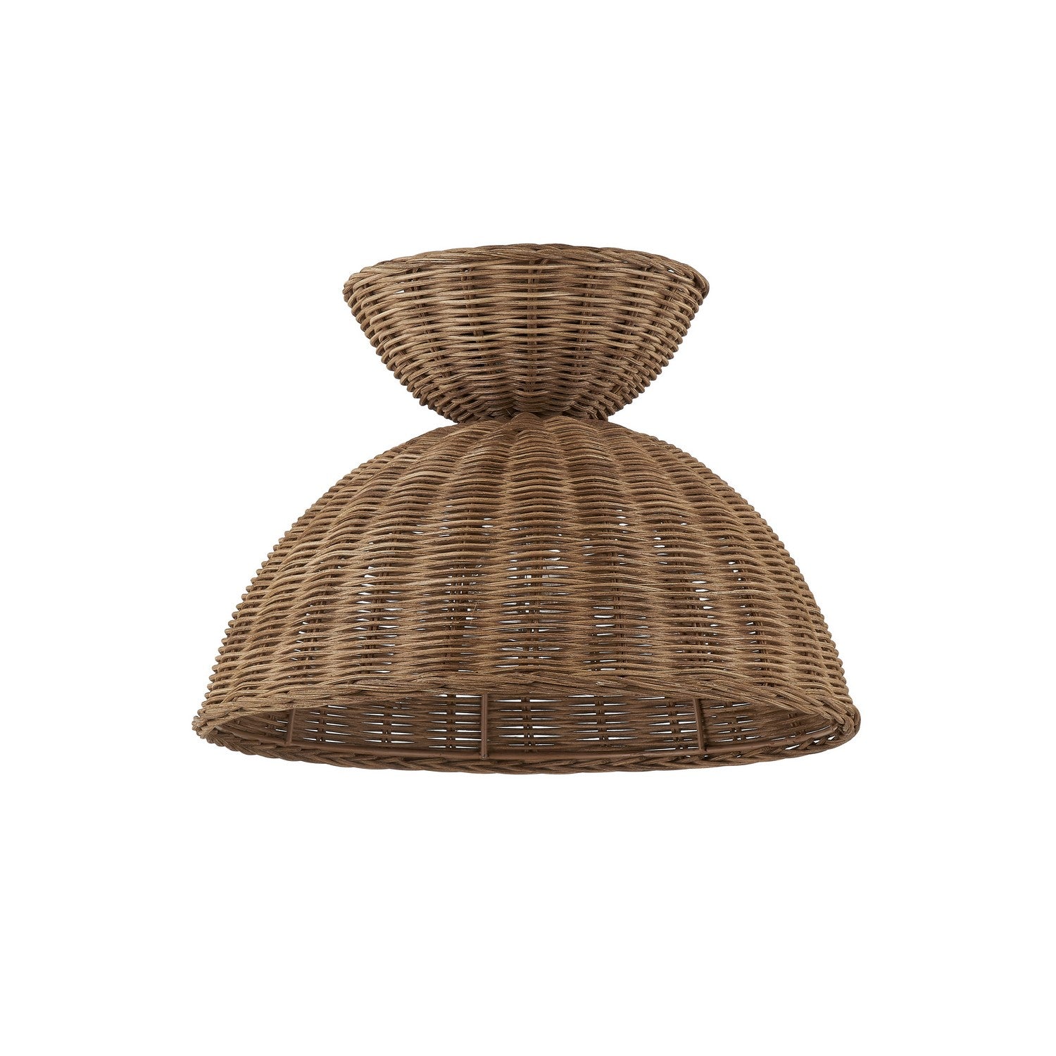 Forty West - 72584 - One Light Semi-Flush/Convertible - Willa - Natural Rattan