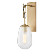 Hudson Valley - 2101-AGB - One Light Wall Sconce - Bruckner - Aged Brass