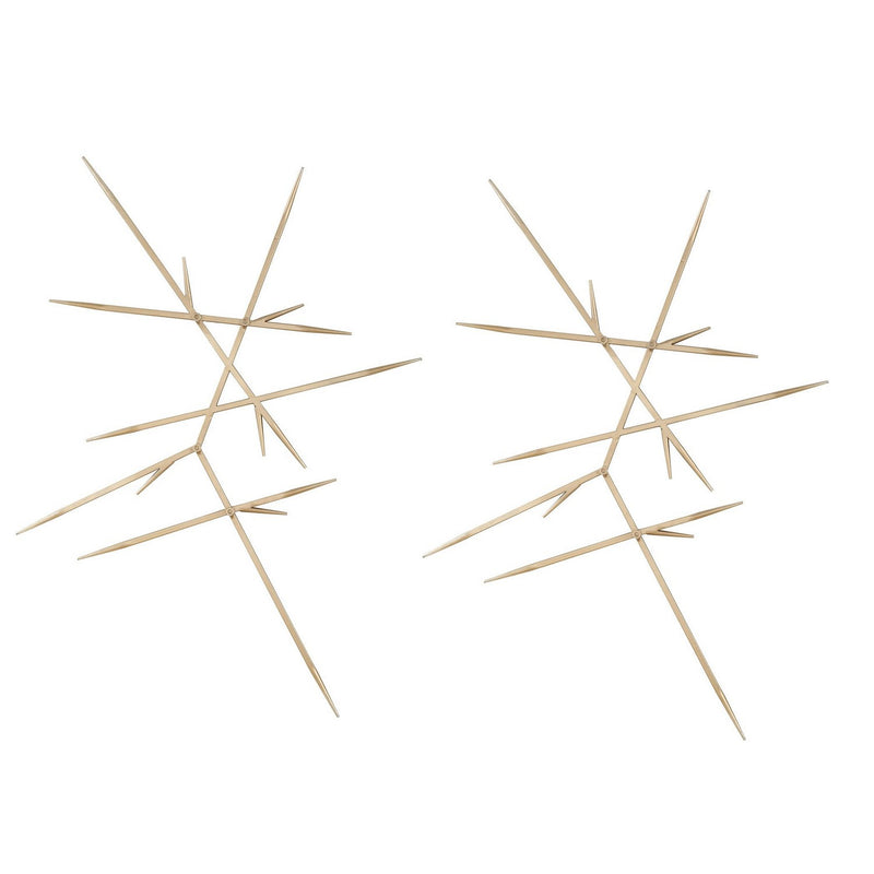 Uttermost - 04371 - Wall Decor, S/2 - Fireworks - Clean Silver Leaf