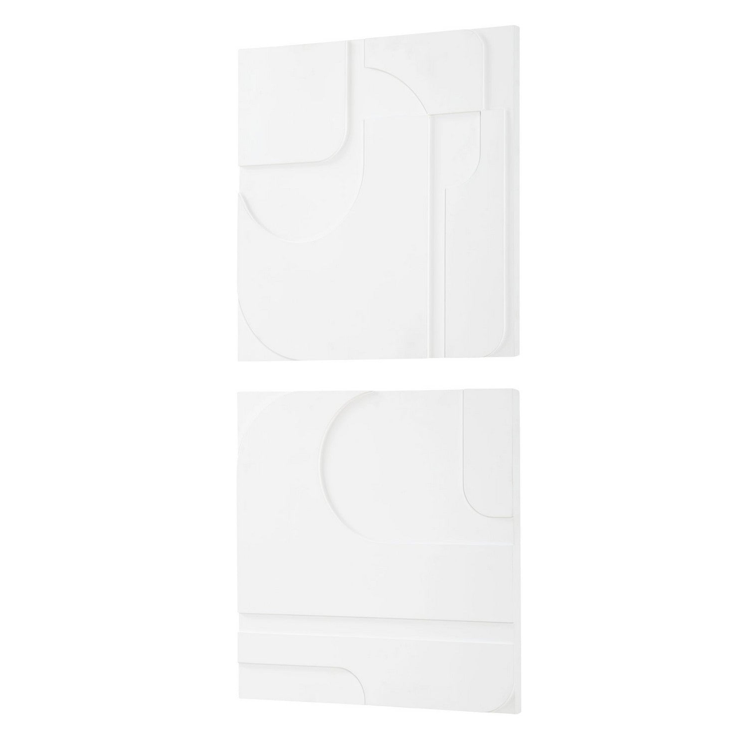 Uttermost - 04373 - Wall Decor, S/2 - Contours - Solid White