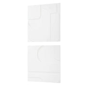 Uttermost - 04373 - Wall Decor, S/2 - Contours - Solid White