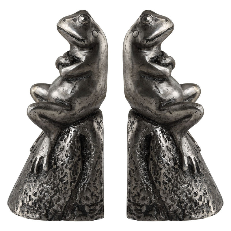 Uttermost - 18150 - Bookends, S/2 - Daydreaming Bird - Lightly Antiqued Silver