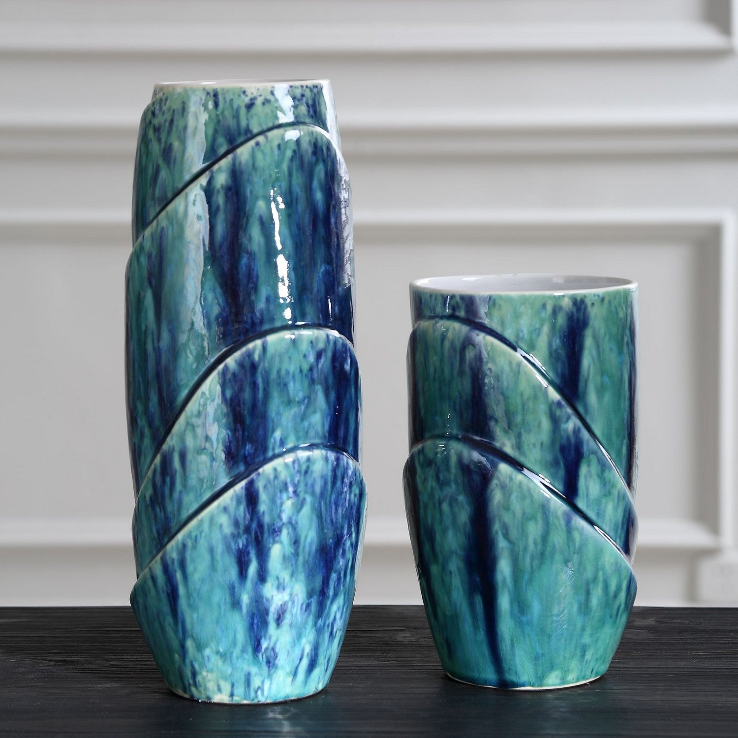 Uttermost - 18170 - Vases, S/2 - Tranquil Duo - Blue And Green