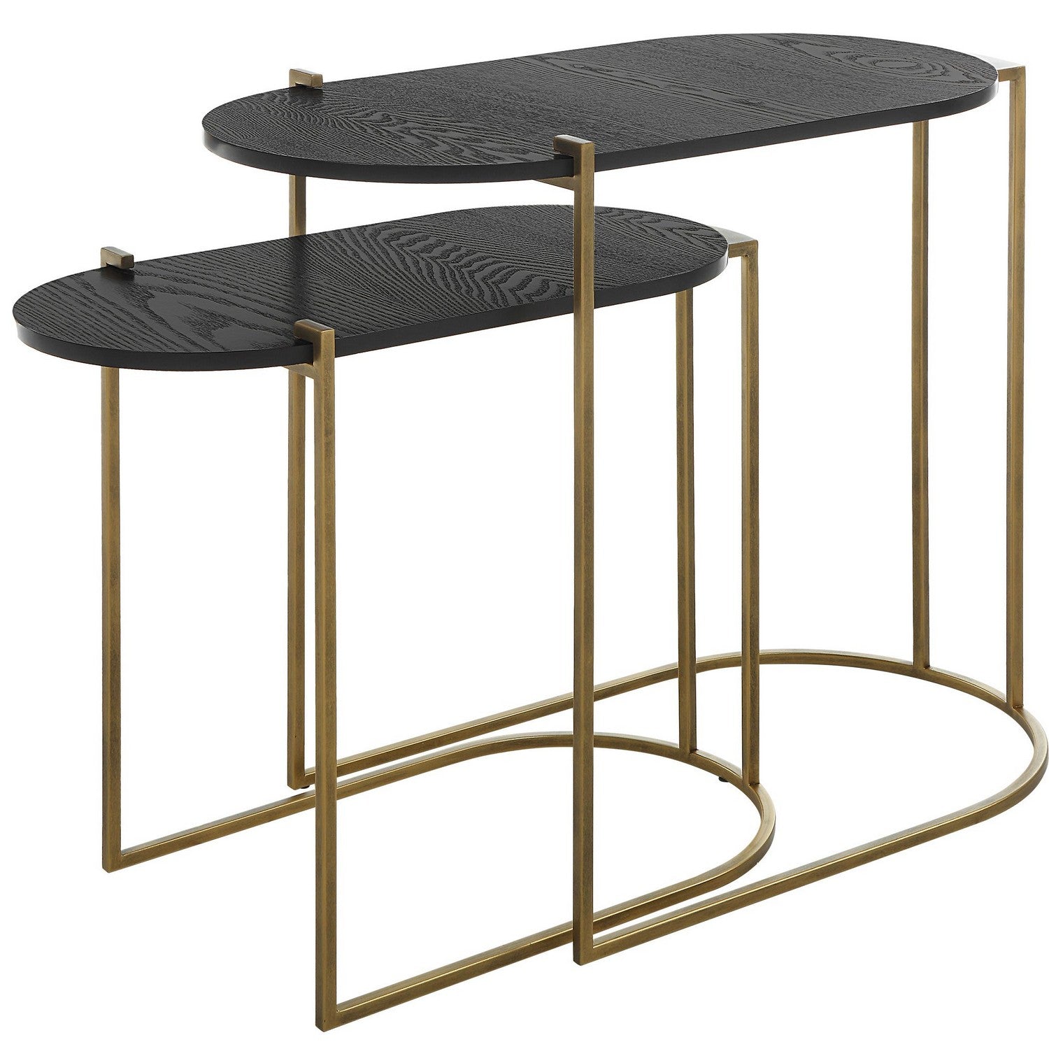 Uttermost - 22882 - Nesting Tables, Set/2 - Aztec - Antique Brass