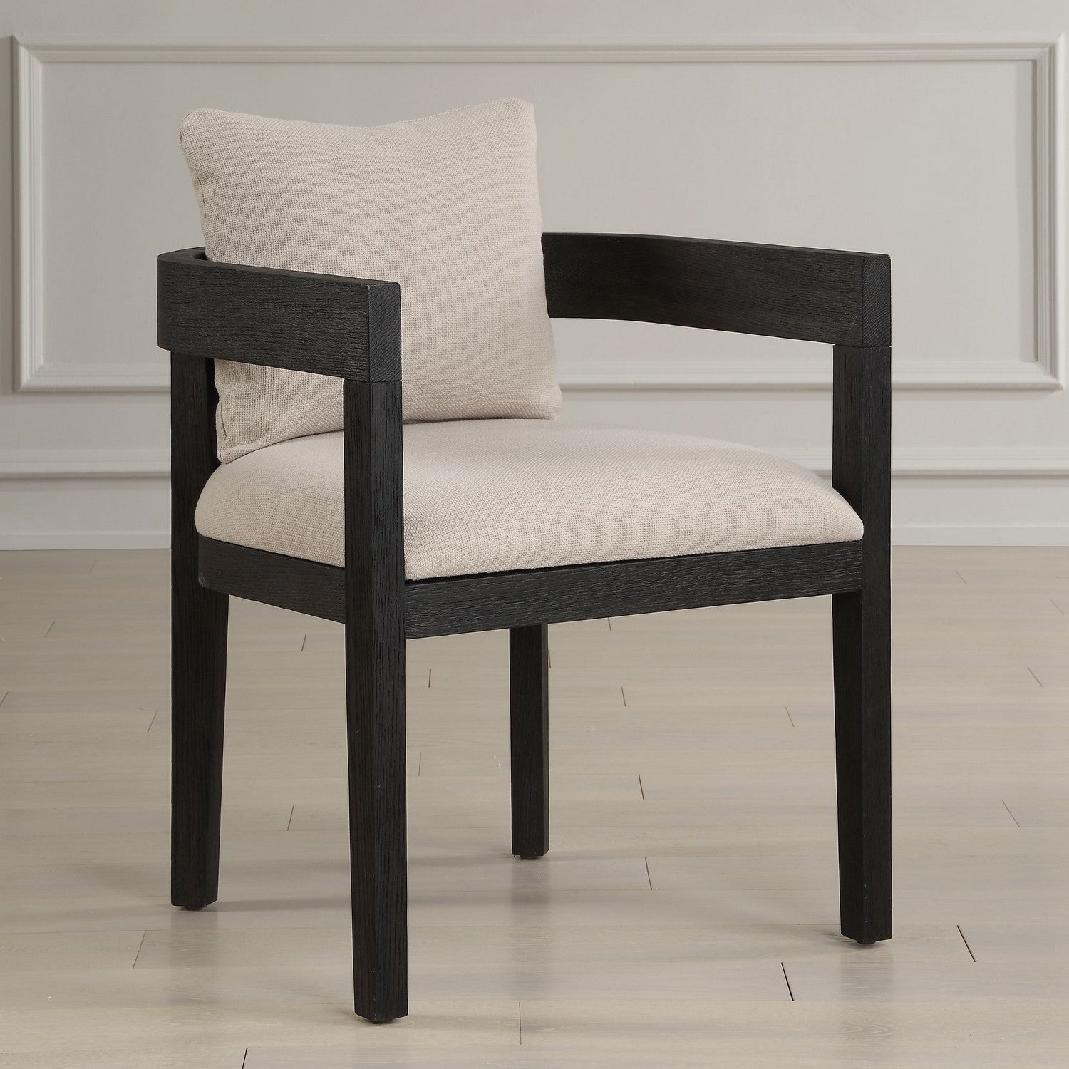 Uttermost - 23816 - Dining Chair - Balboa - Oak In A Rich Ebony Stain