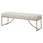 Uttermost - 23843 - Bench - Swale - Brushed Brass